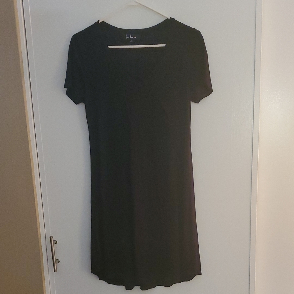 Lulus Brand Black Short Sleeve Dress